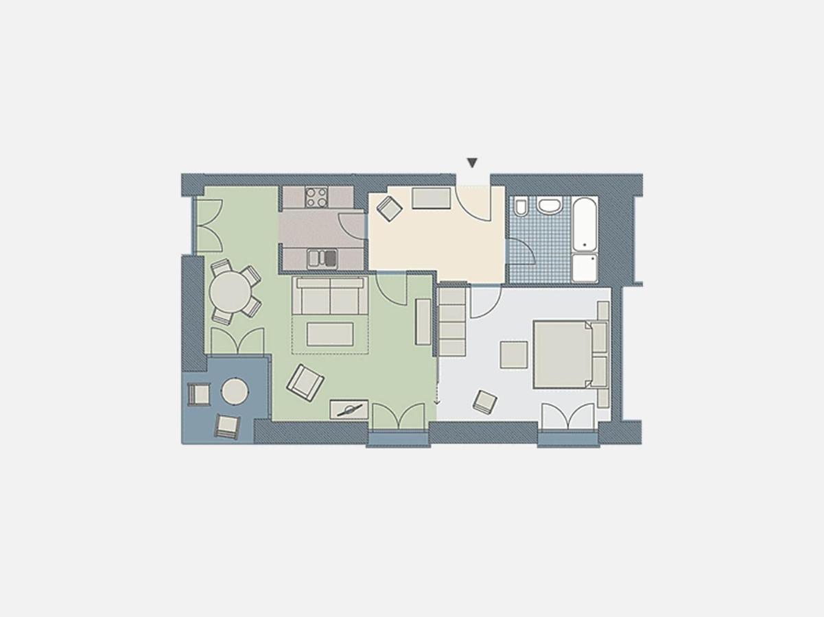 Kaiservillen Heringsdorf - Ferienwohnung Mit 1 Schlafzimmer Und Terrasse D102 外观 照片